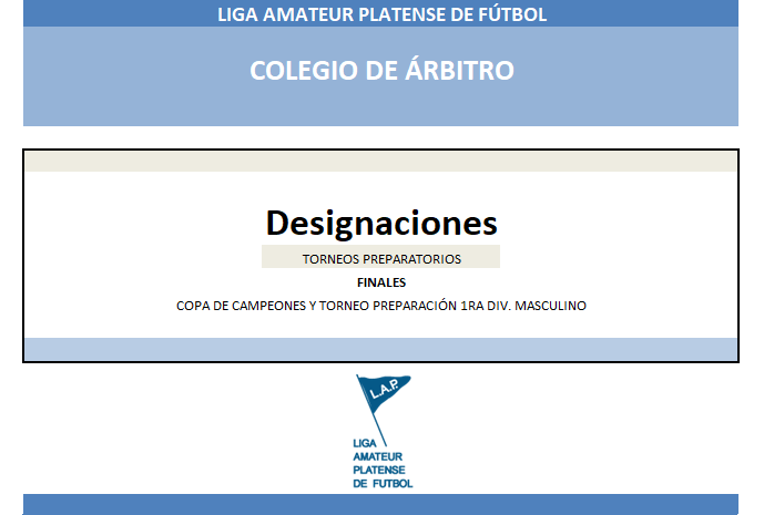 #ColegioÁrbitros DESIGNACIONES FINALES Y SEMIS FEMENINO