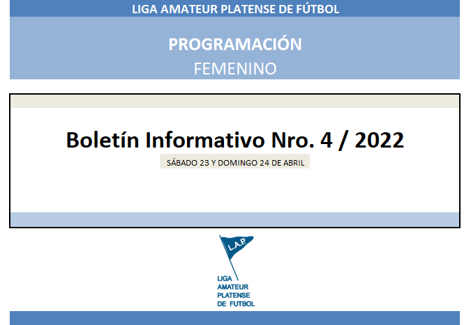 #Programación T. APERTURA 4TA FECHA