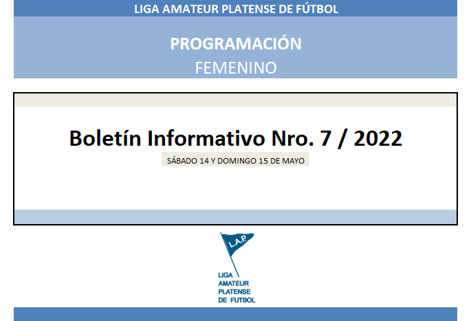 #Programación T. APERTURA 6TA FECHA