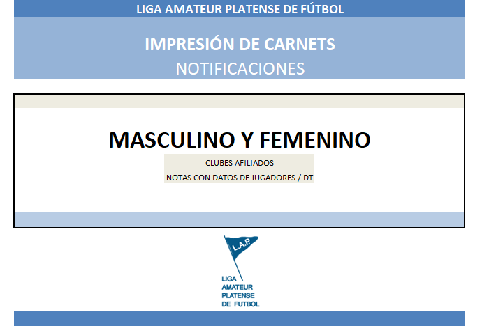 #Atención IMPRESIÓN DE CARNETS POR NOTA