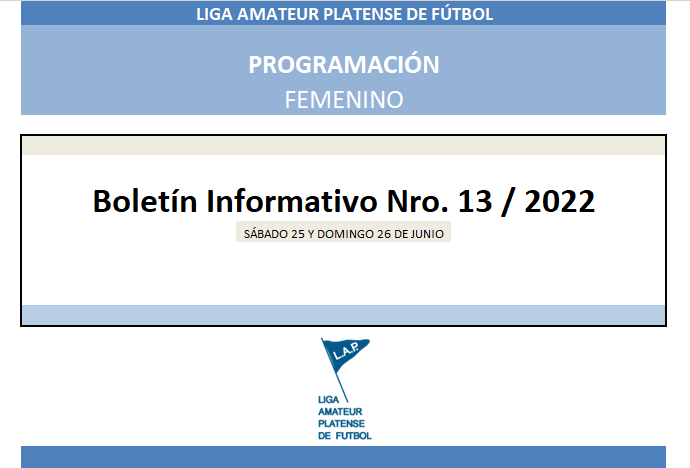 #Programación T. APERTURA 11RA FECHA PRIMERA A Y FINALES PRIMERA B