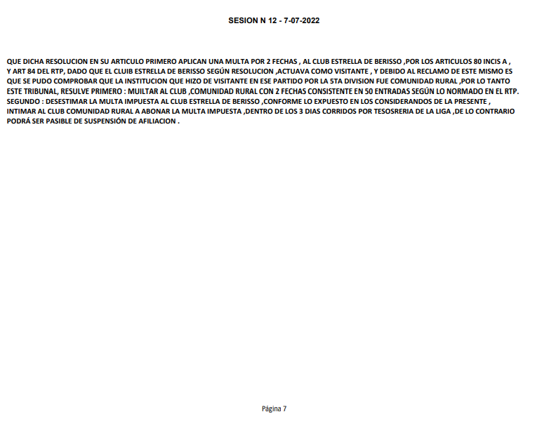 SESIÓN 12 – 2022 H. TRIBUNAL DE DISCIPLINA