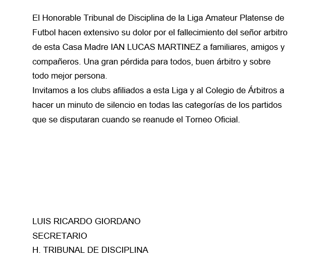 #TribunalDisciplina PÉSAME