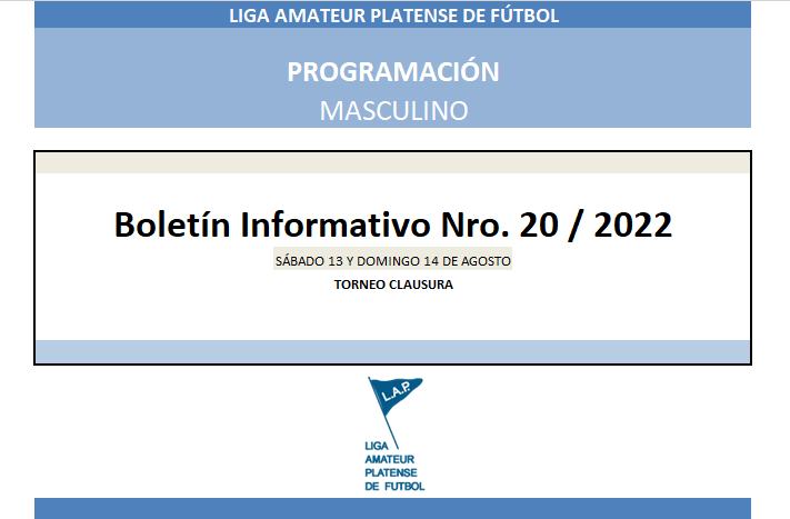 #Programación T. CLAUSURA  1RA FECHA PRIMER A Y PRIMERA B