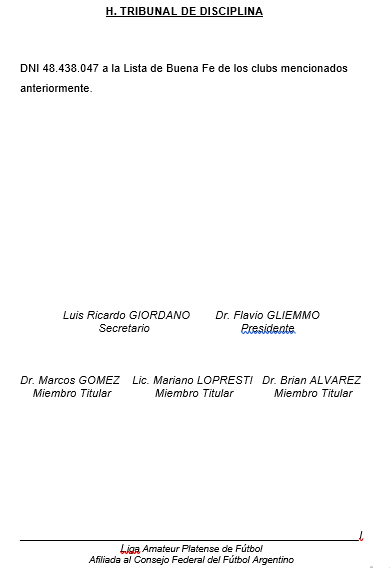 #TribunalDisciplina RESOLUCIÓN DERECHO DEL NIÑO
