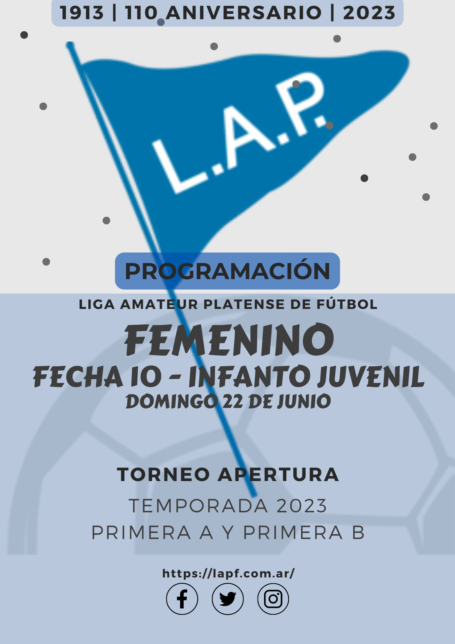TORNEO APERTURA: PRIMERA A | PRIMERA B – FECHA 10