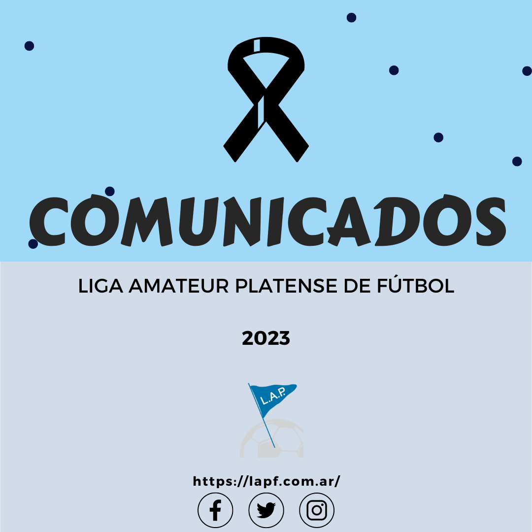 COMUNICADO OFICIAL: DECRETAR CUATRO DÍAS DE DUELO Y SUSPENSIÓN DE ACTIVIDADES
