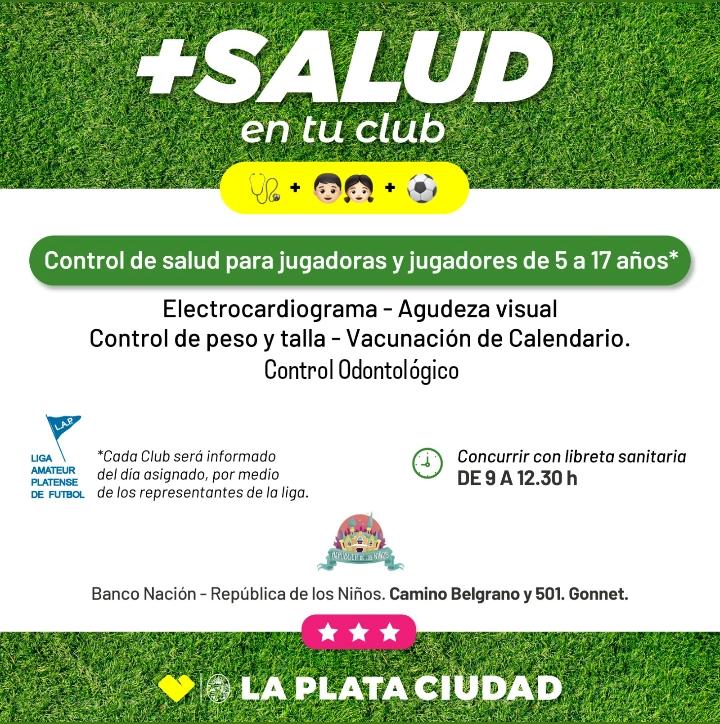 + SALUD EN TU CLUB ¡ANOTATE!