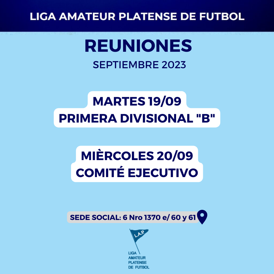 CONVOCATORIA COMITÉ EJECUTIVO – SEPTIEMBRE 2023