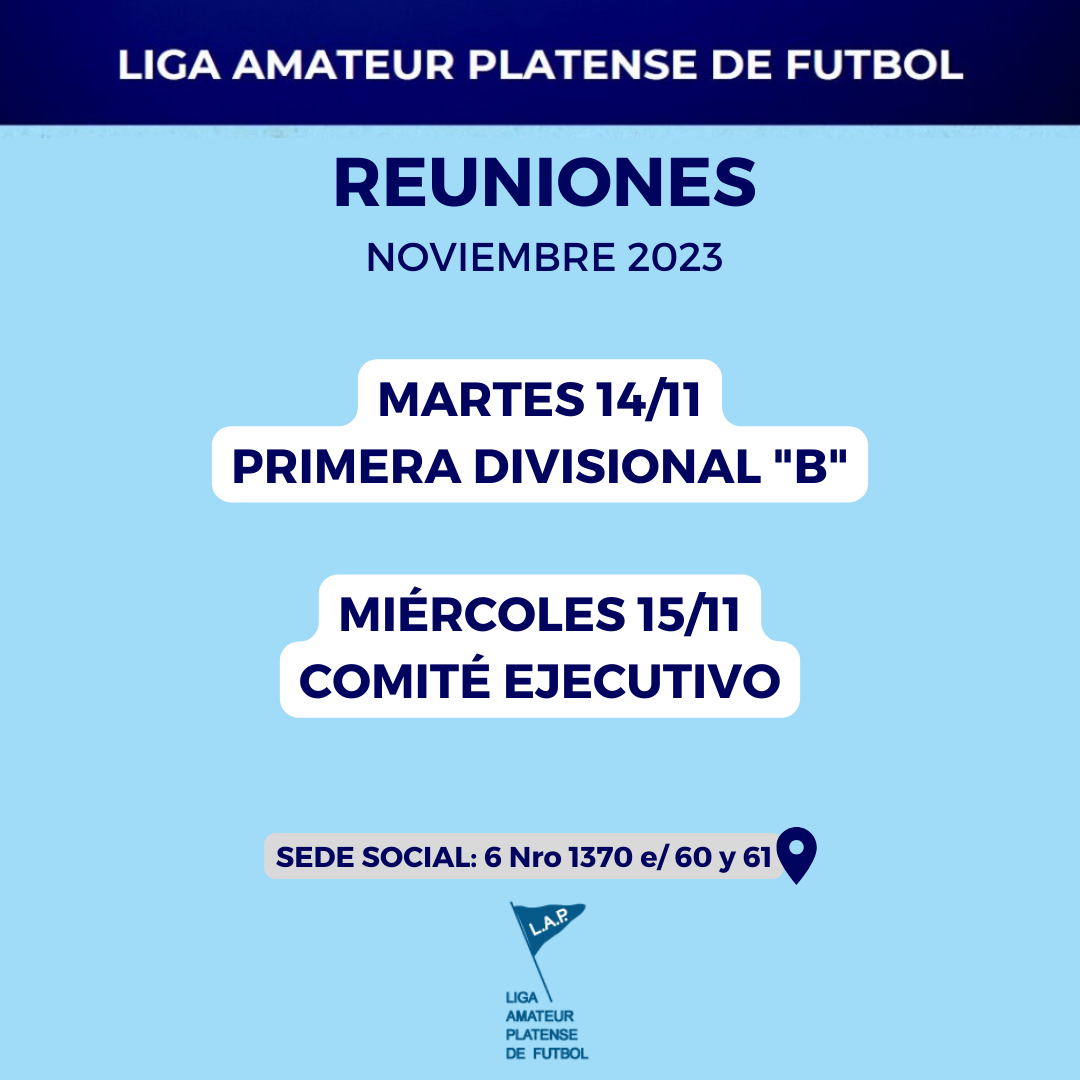 CONVOCATORIA COMITÉ EJECUTIVO – NOVIEMBRE 2023