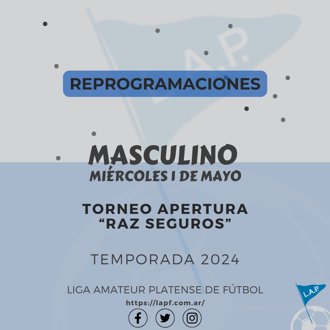 #ReProgramación NOTIFICACIONES MIÉRCOLES 1° DE MAYO
