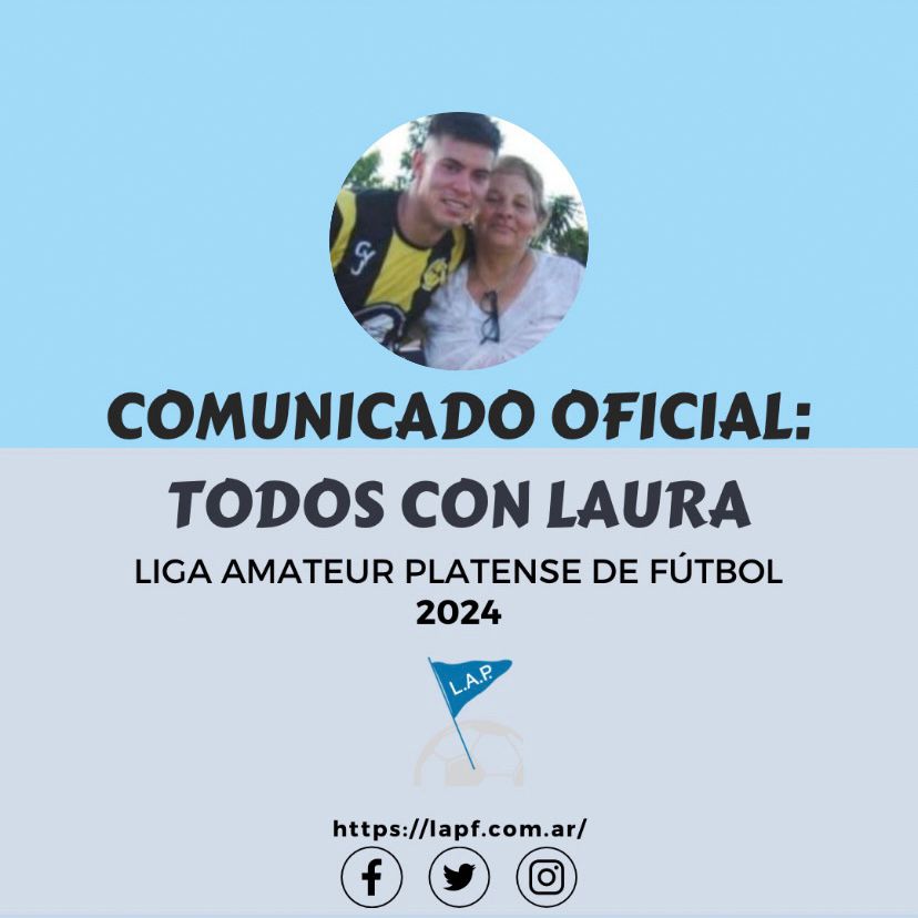 COMUNICADO OFICIAL: TODOS CON LAURA