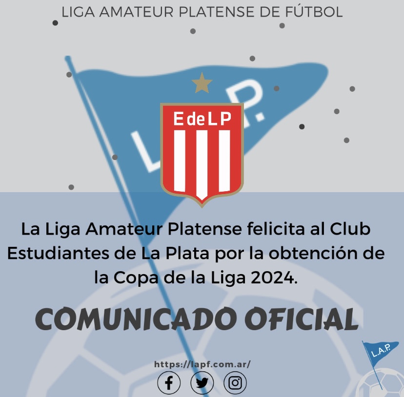 FELICITACIONES CLUB ESTUDIANTES DE LA PLATA