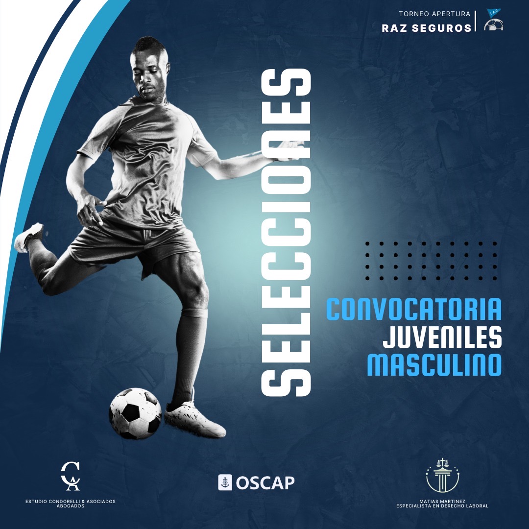 #Selección | CONVOCATORIA JUVENILES MASCULINO