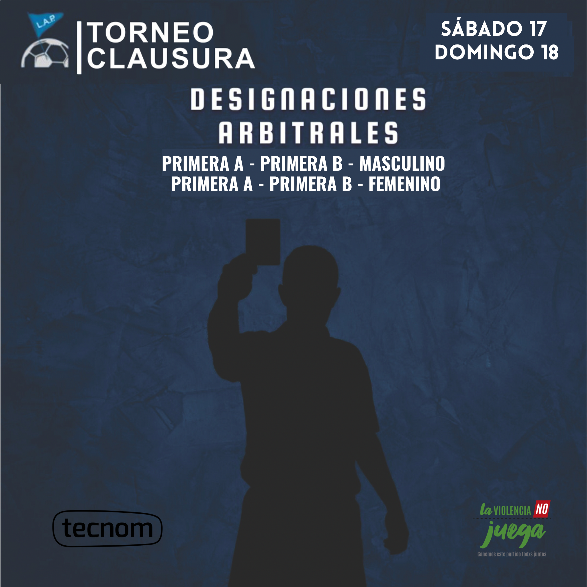 #Árbitros DESIGNACIONES ARBITRALES