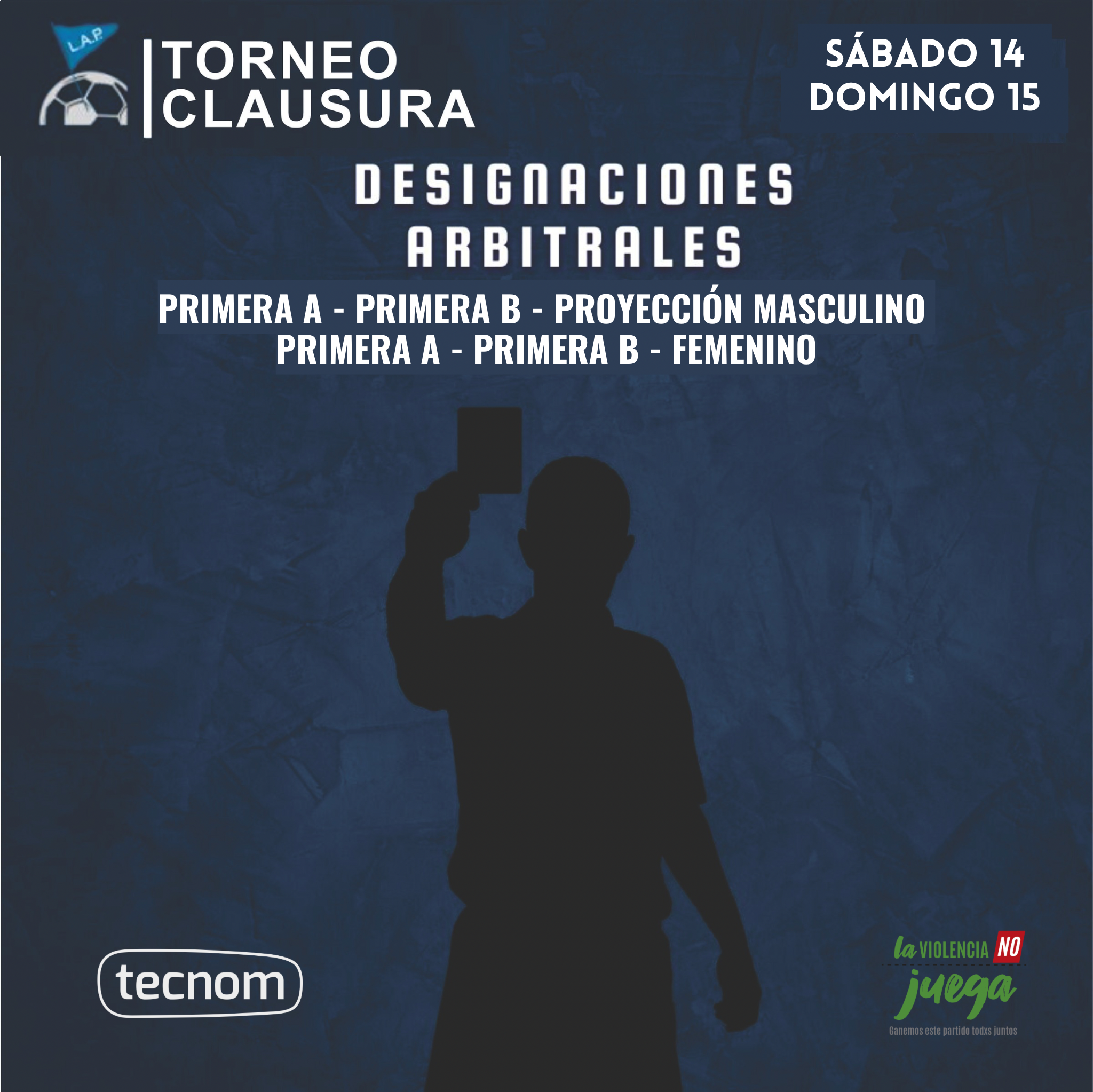 #Árbitros DESIGNACIONES ARBITRALES