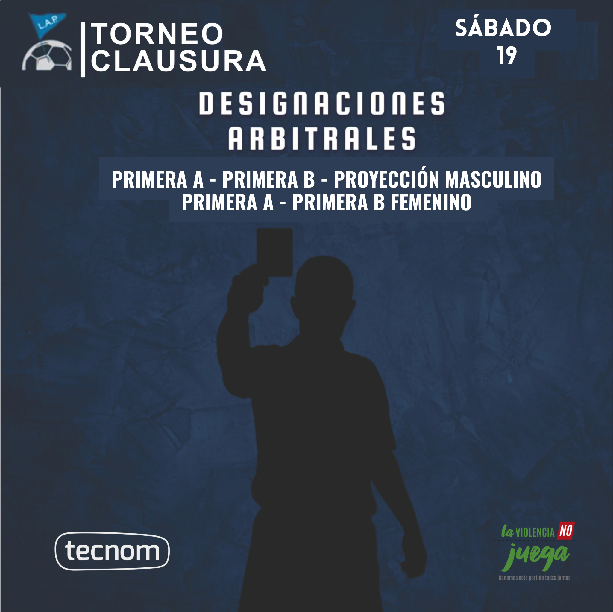 #Árbitros DESIGNACIONES ARBITRALES