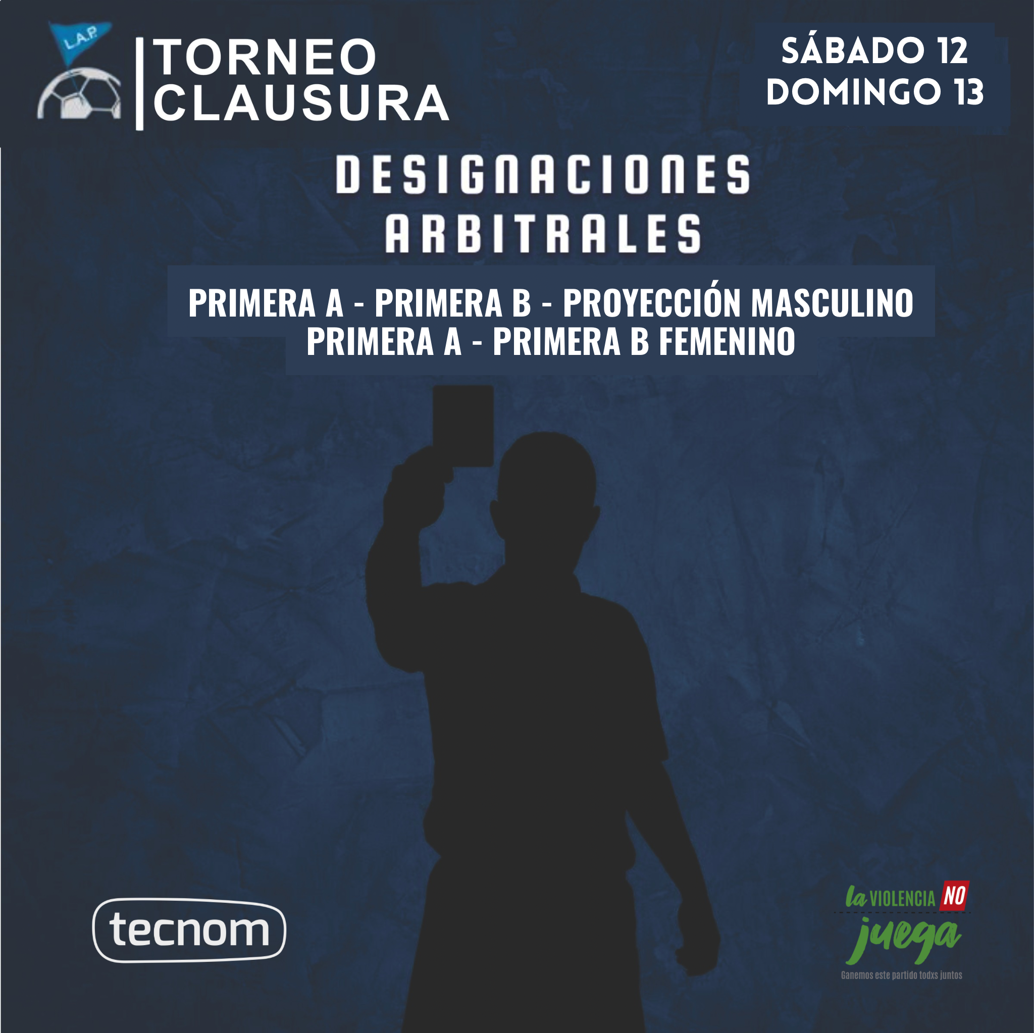 #Árbitros DESIGNACIONES ARBITRALES