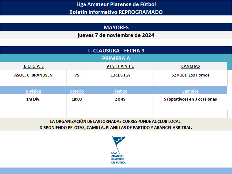 PROGRAMACIÓN REPROGRAMADOS