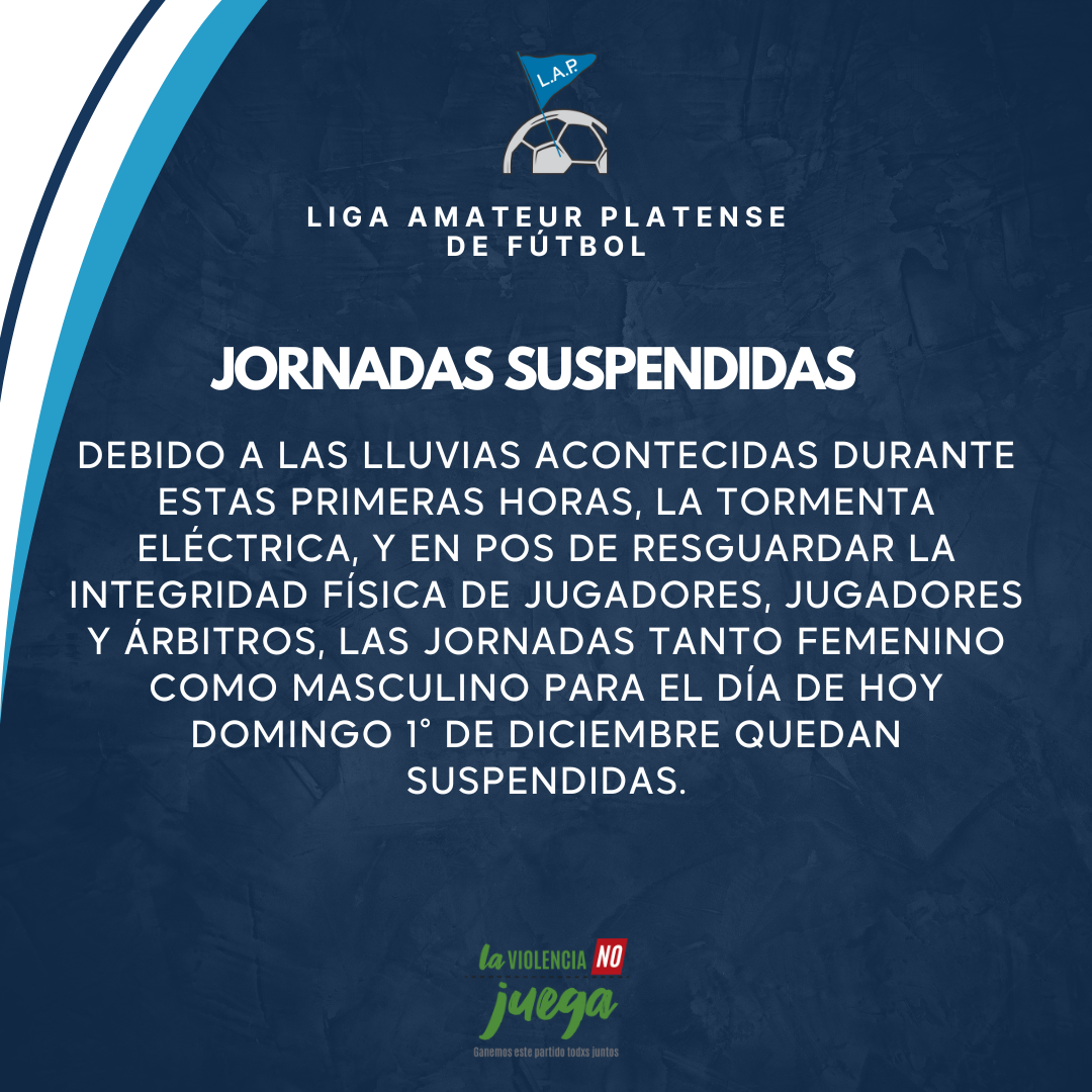 JORNADAS SUSPENDIDAS