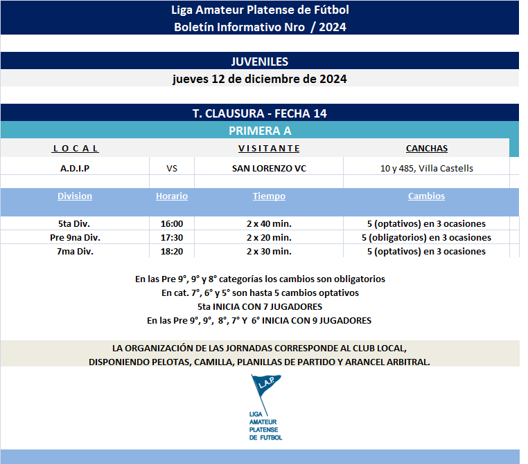 PROGRAMACIÓN JORNADAS REPROGRAMADAS