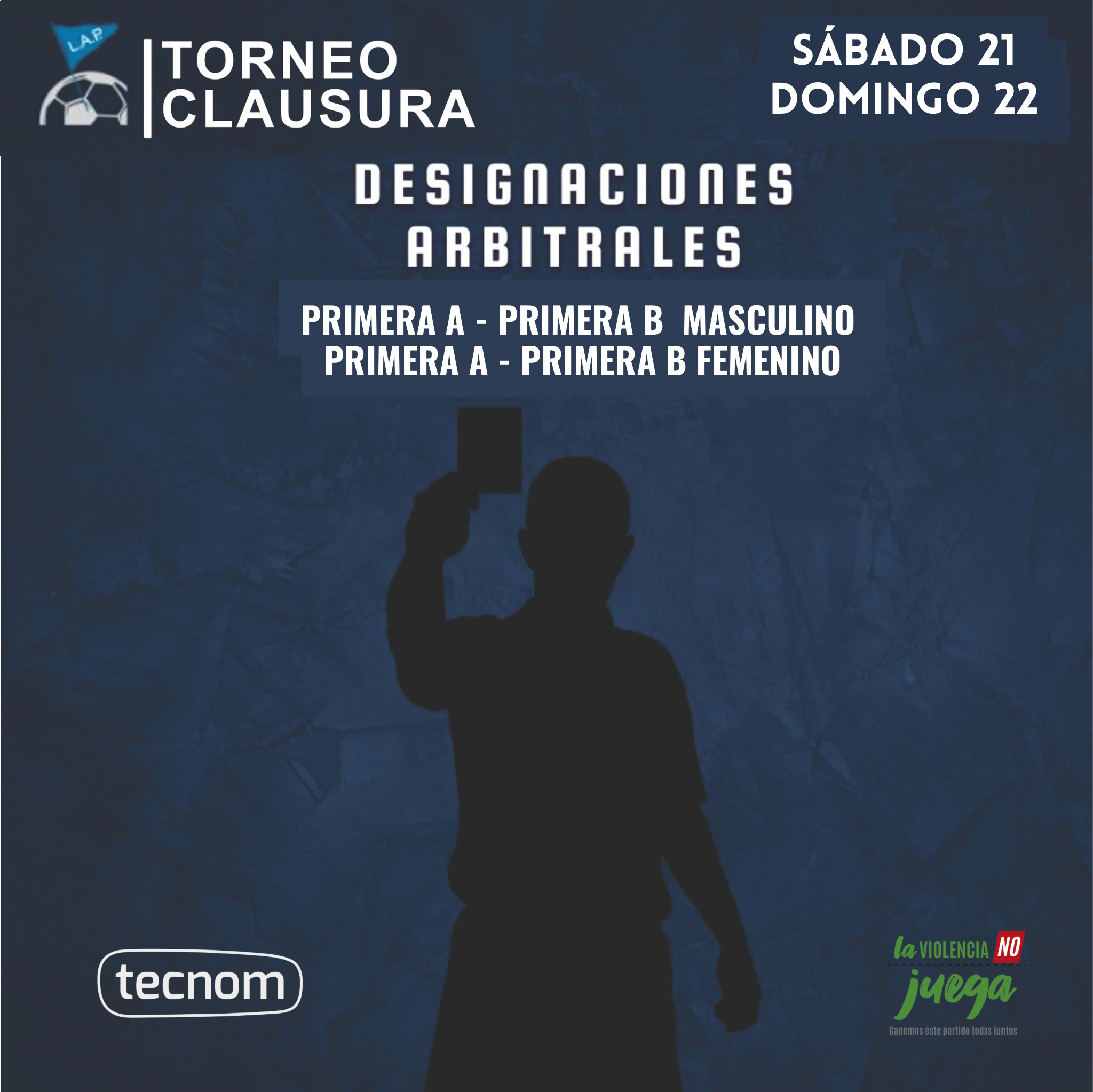 #Árbitros DESIGNACIONES ARBITRALES