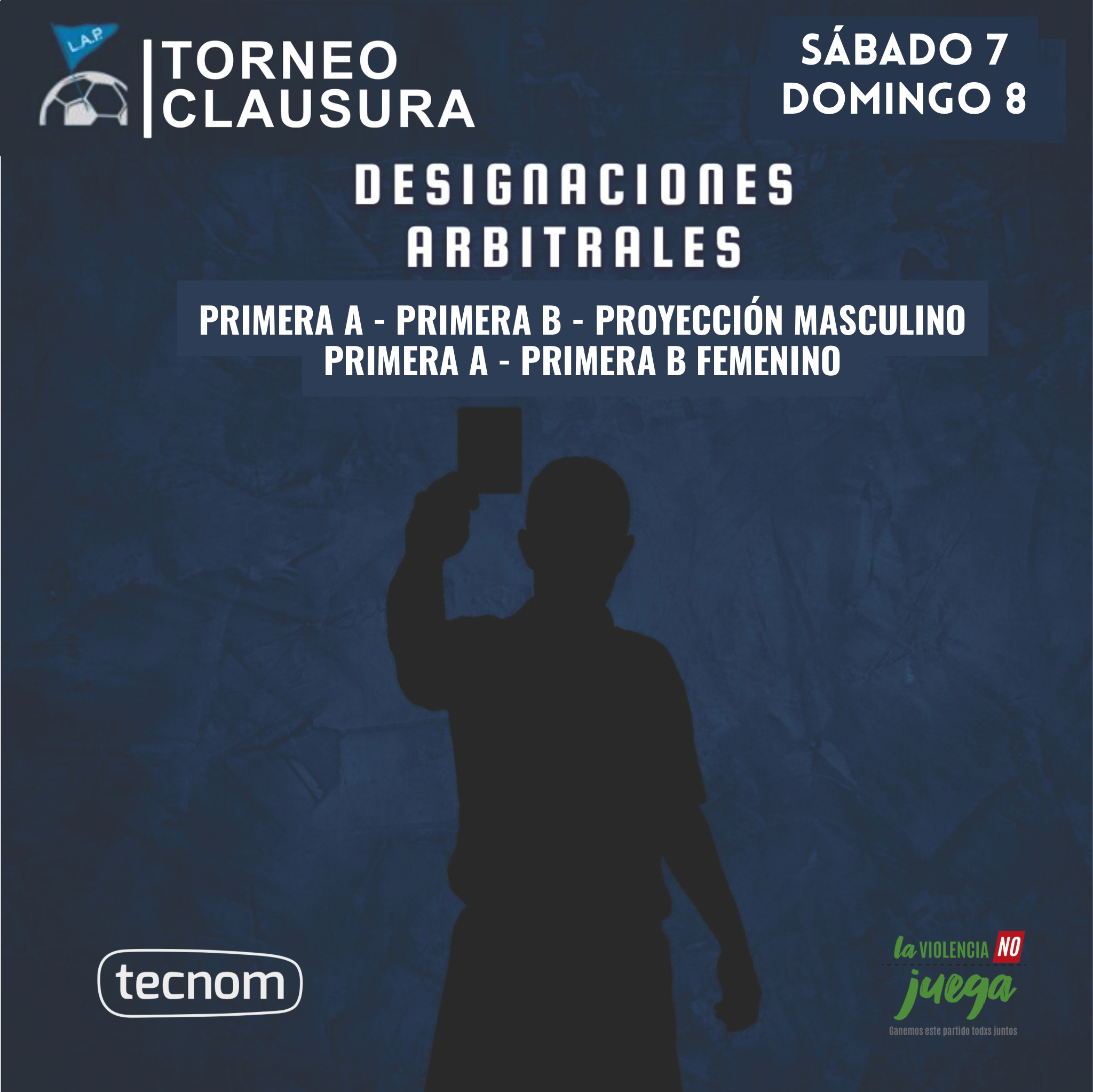 #Árbitros DESIGNACIONES ARBITRALES