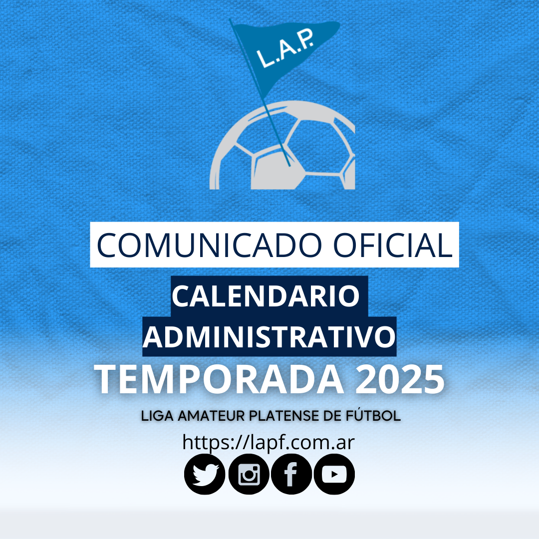 COMUNICADO OFICIAL: CALENDARIO ADMINISTRATIVO 2025