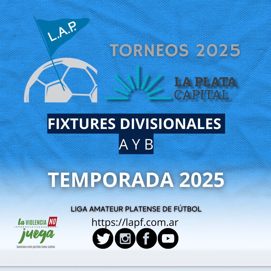 #Institucional | FIXTURES 2025 DIVISIONALES A Y B