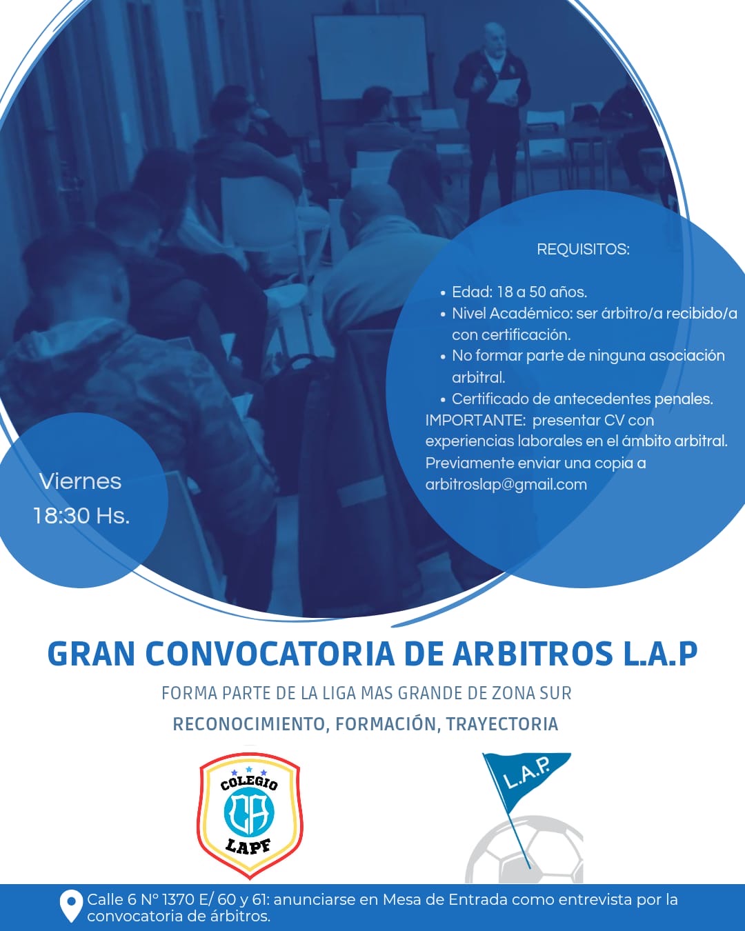 #Árbitros | EL COLEGIO DE ÁRBITROS ABRE UNA GRAN CONVOCATORIA