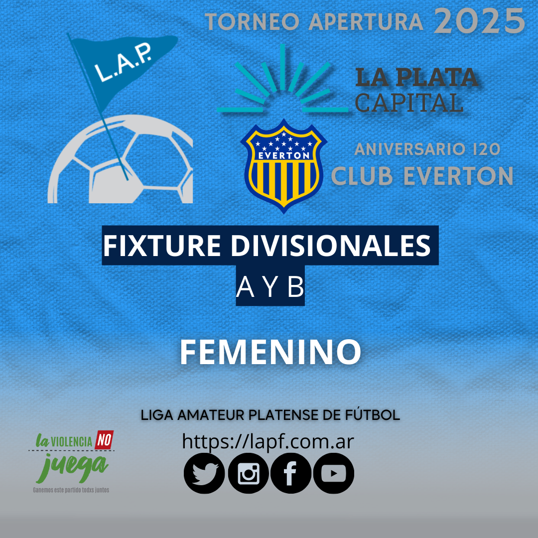 #Institucional | FIXTURES 2025 DIVISIONALES A Y B FEMENINO