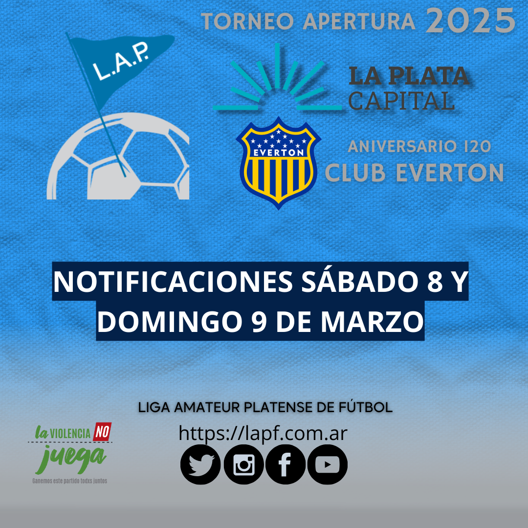 #ReProgramación NOTIFICACIONES SÁBADO 8 Y DOMINGO 9 DE MARZO