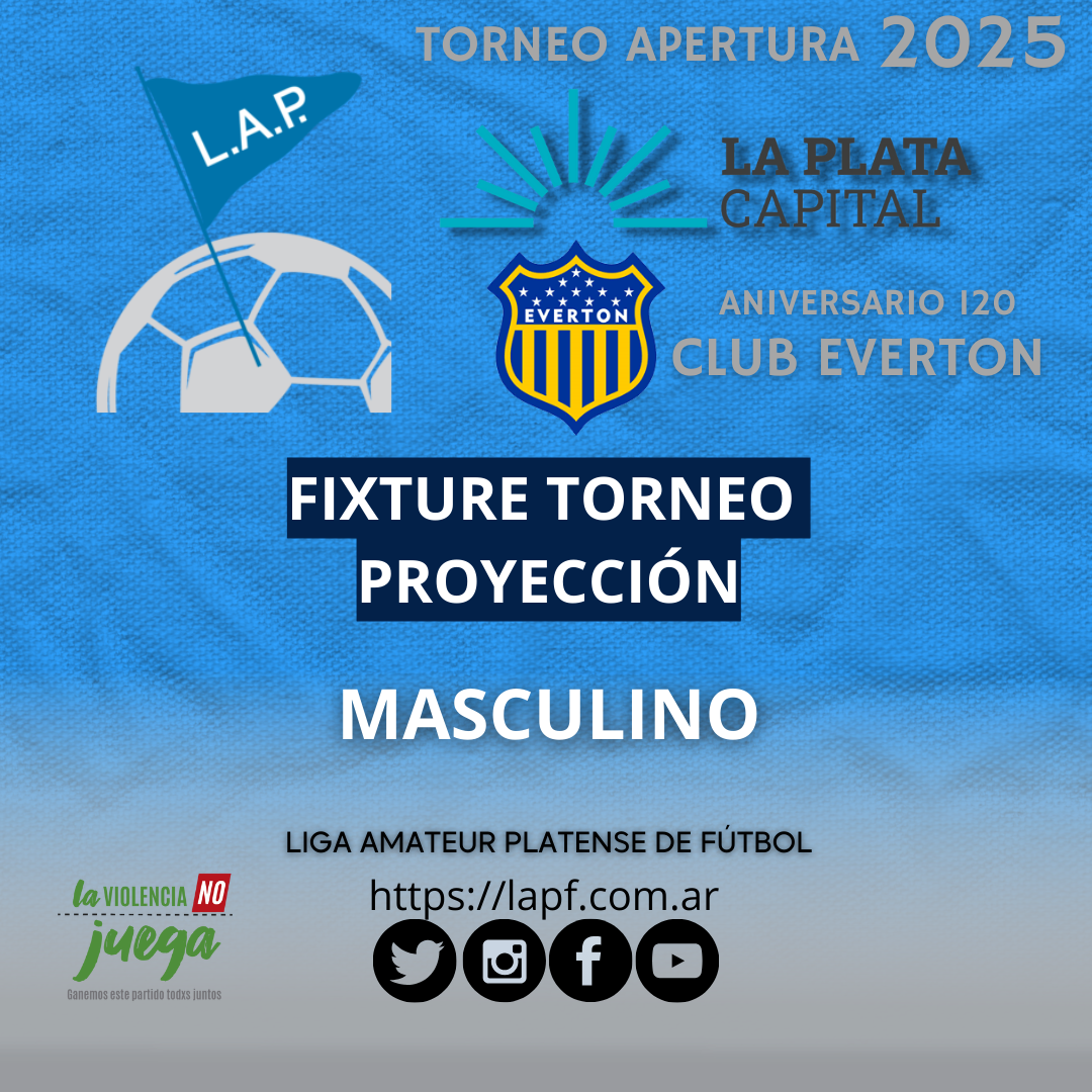 #Institucional | FIXTURES 2025 TORNEO PROYECCIÓN