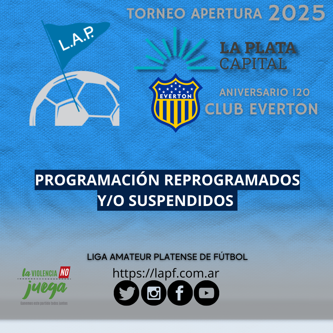 PROGRAMACIÓN REPROGRAMADOS Y/O SUSPENDIDOS  #Masculino #Femenino