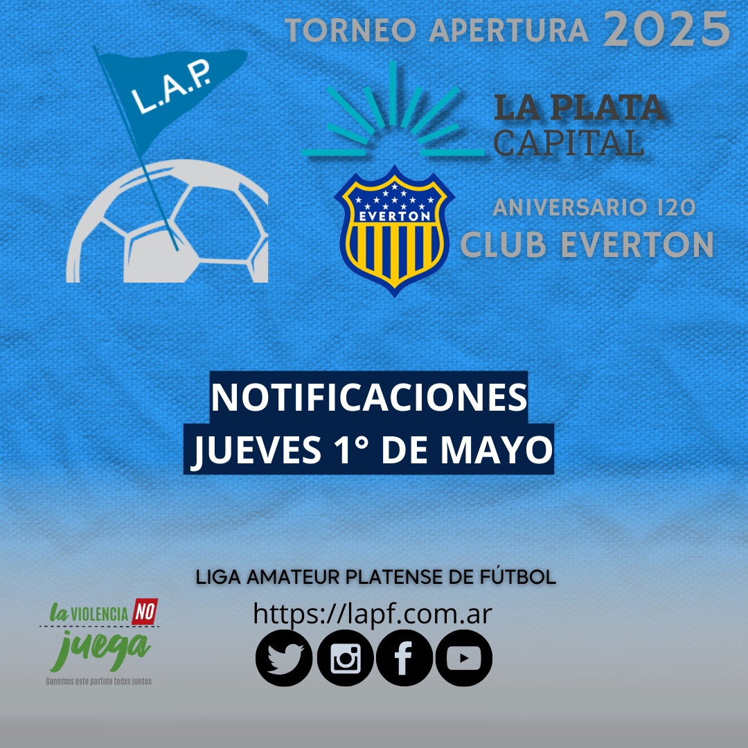 #ReProgramación NOTIFICACIONES DEL JUEVES 1° DE MAYO