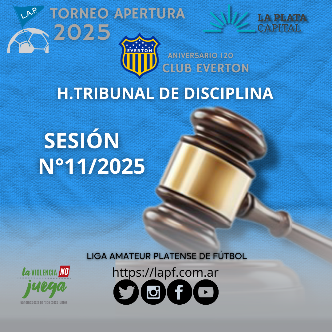 H.TRIBUNAL DE DISCIPLINA - SESIÓN 11/2025