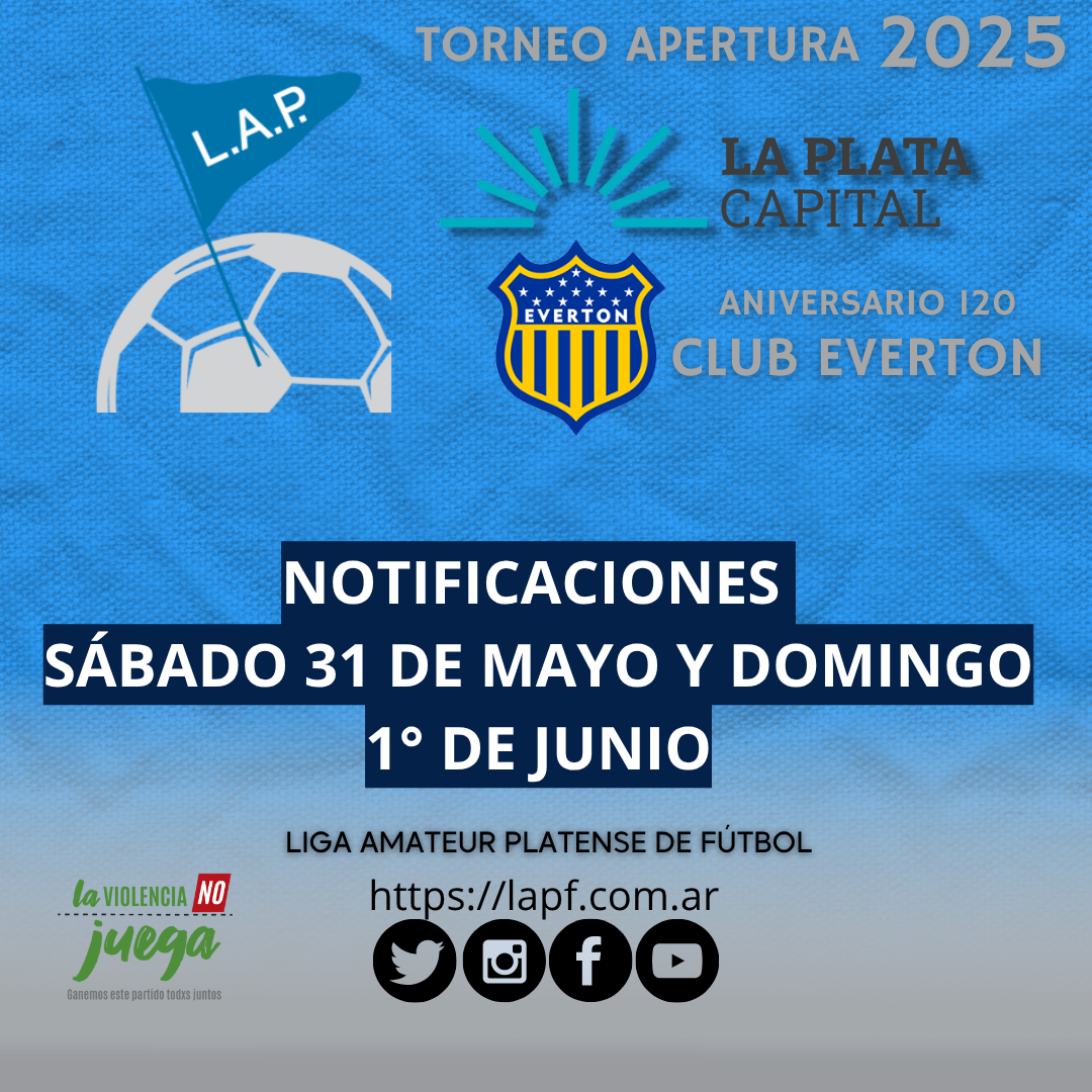 #ReProgramación NOTIFICACIONES SÁBADO 31 DE MAYO Y DOMINGO 1° DE JUNIO