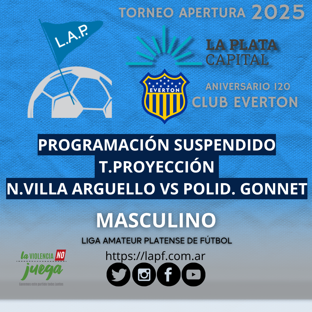 PROGRAMACIÓN SUSPENDIDO FECHA 8 PROYECCIÓN