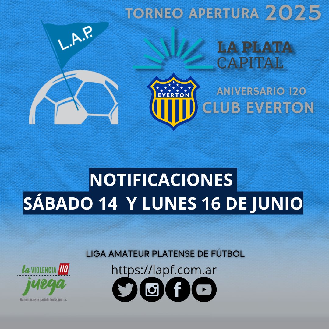 #ReProgramación NOTIFICACIONES SÁBADO 14 Y LUNES 16 DE JUNIO