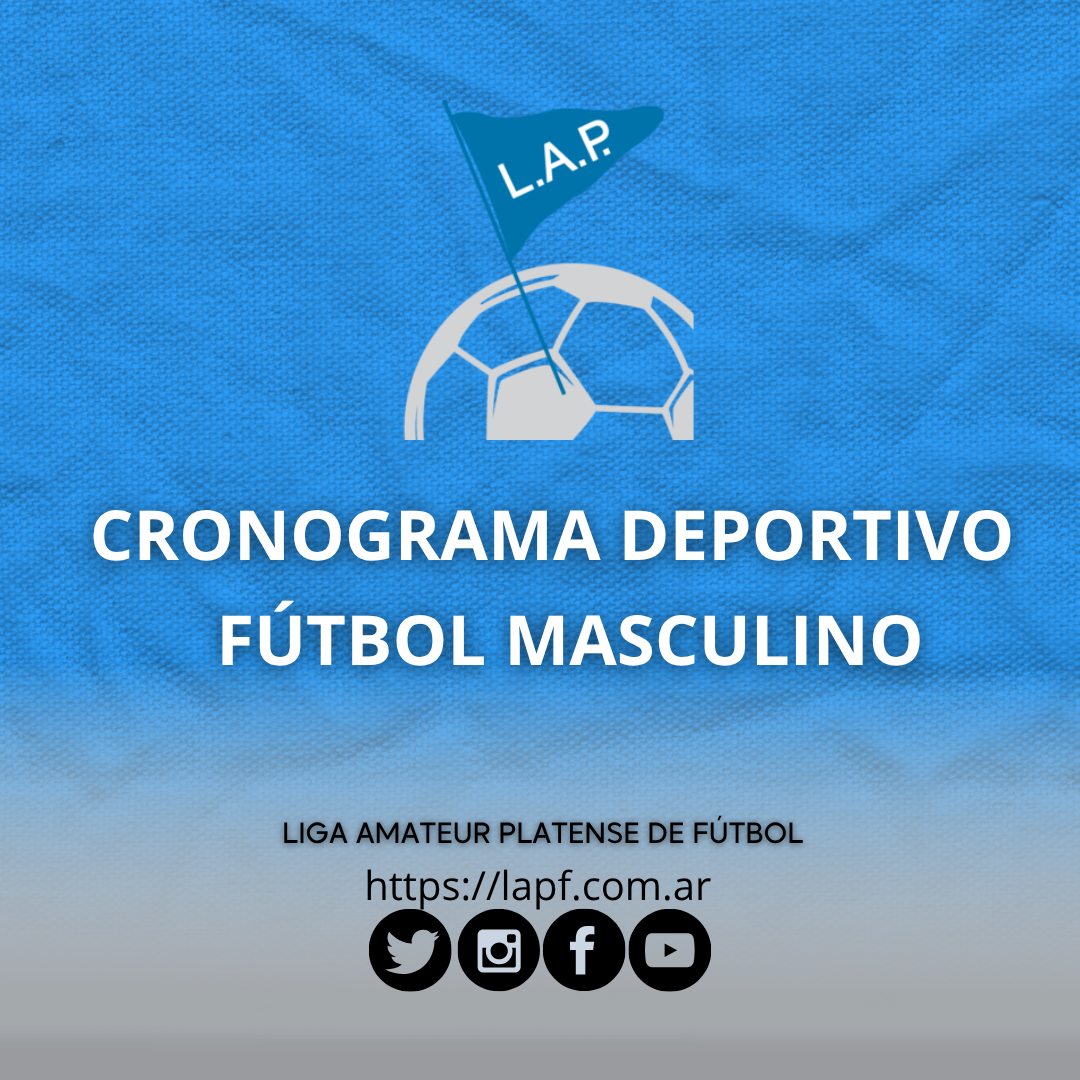 #Institucional | CRONOGRAMA DEPORTIVO - FÚTBOL MASCULINO
