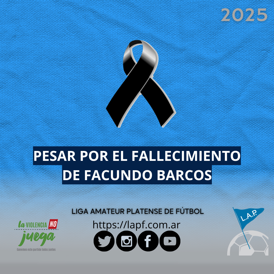 CONDOLENCIAS POR EL FALLECIMIENTO DE FACUNDO BARCOS