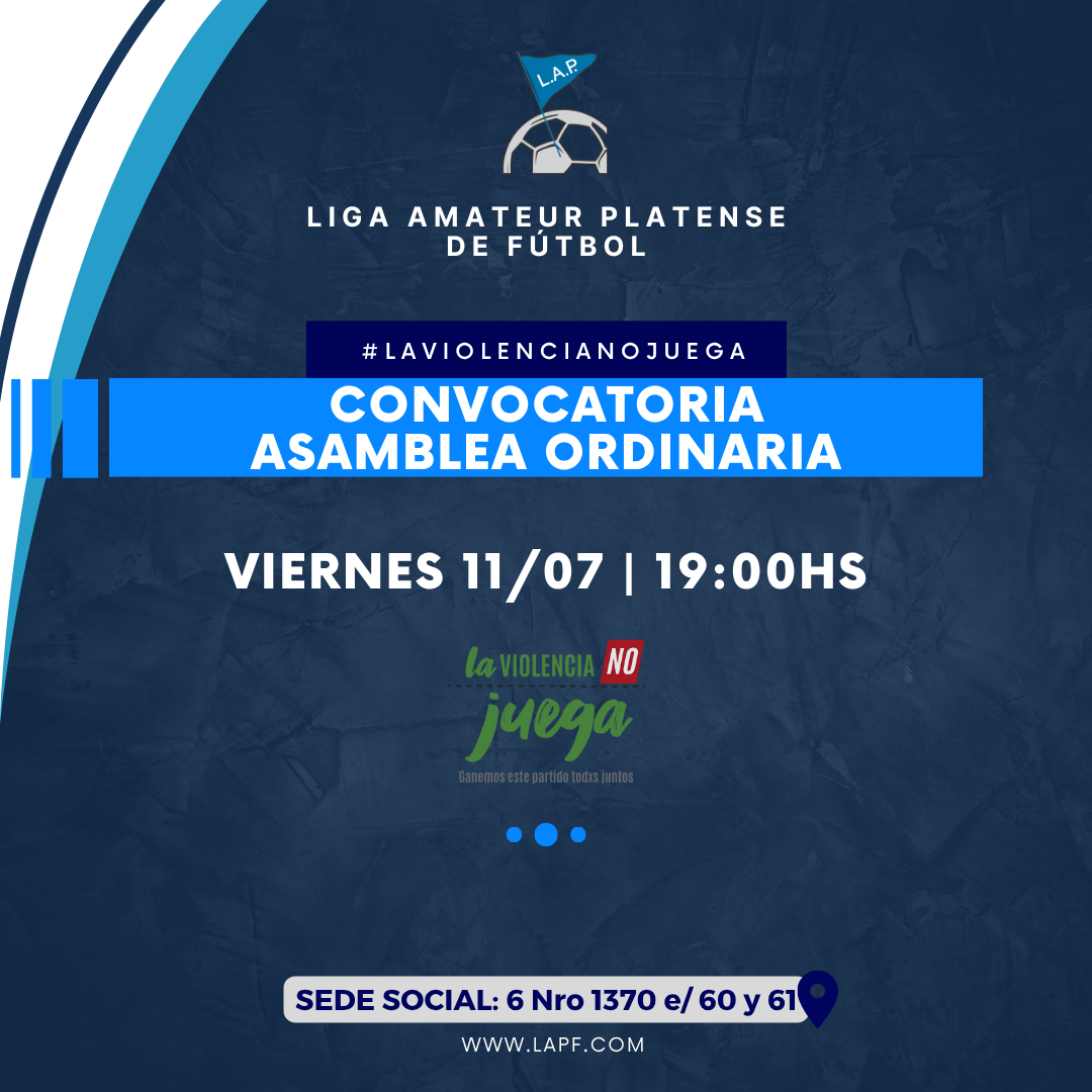 CONVOCATORIA  ASAMBLEA GENERAL ORDINARIA
