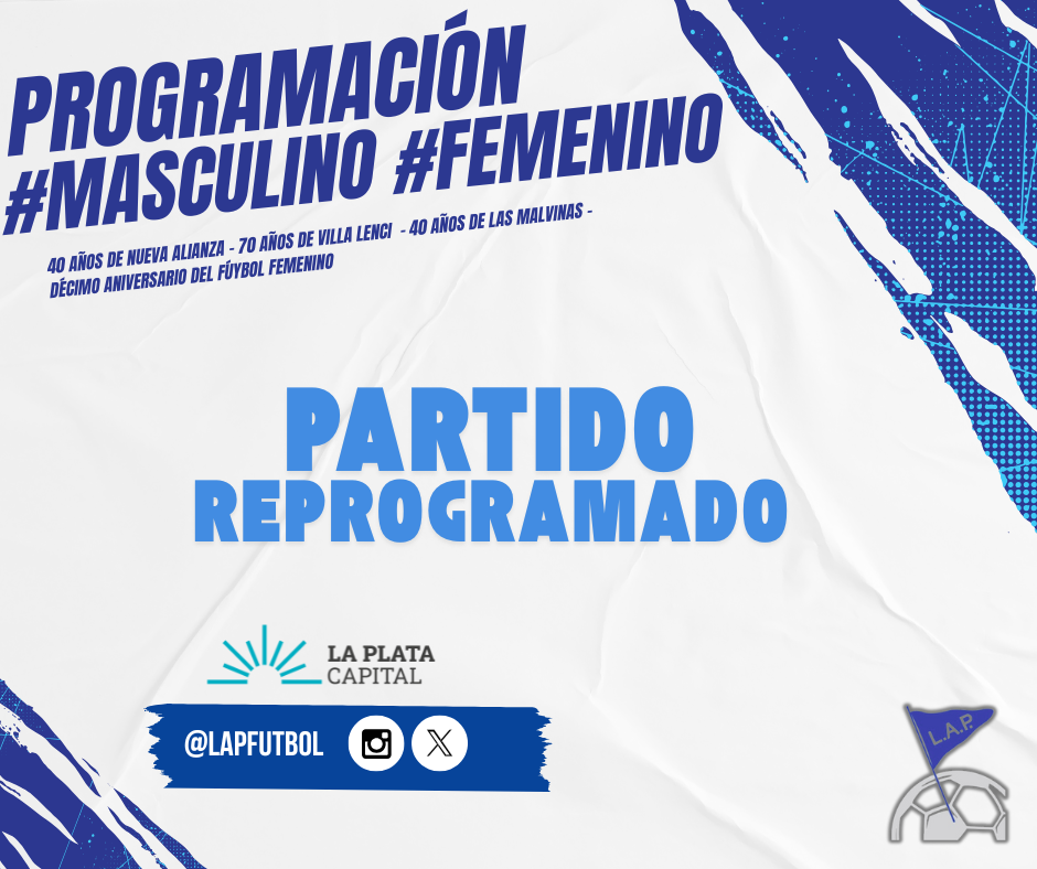 PROGRAMACIÓN PARTIDO REPROGRAMADO