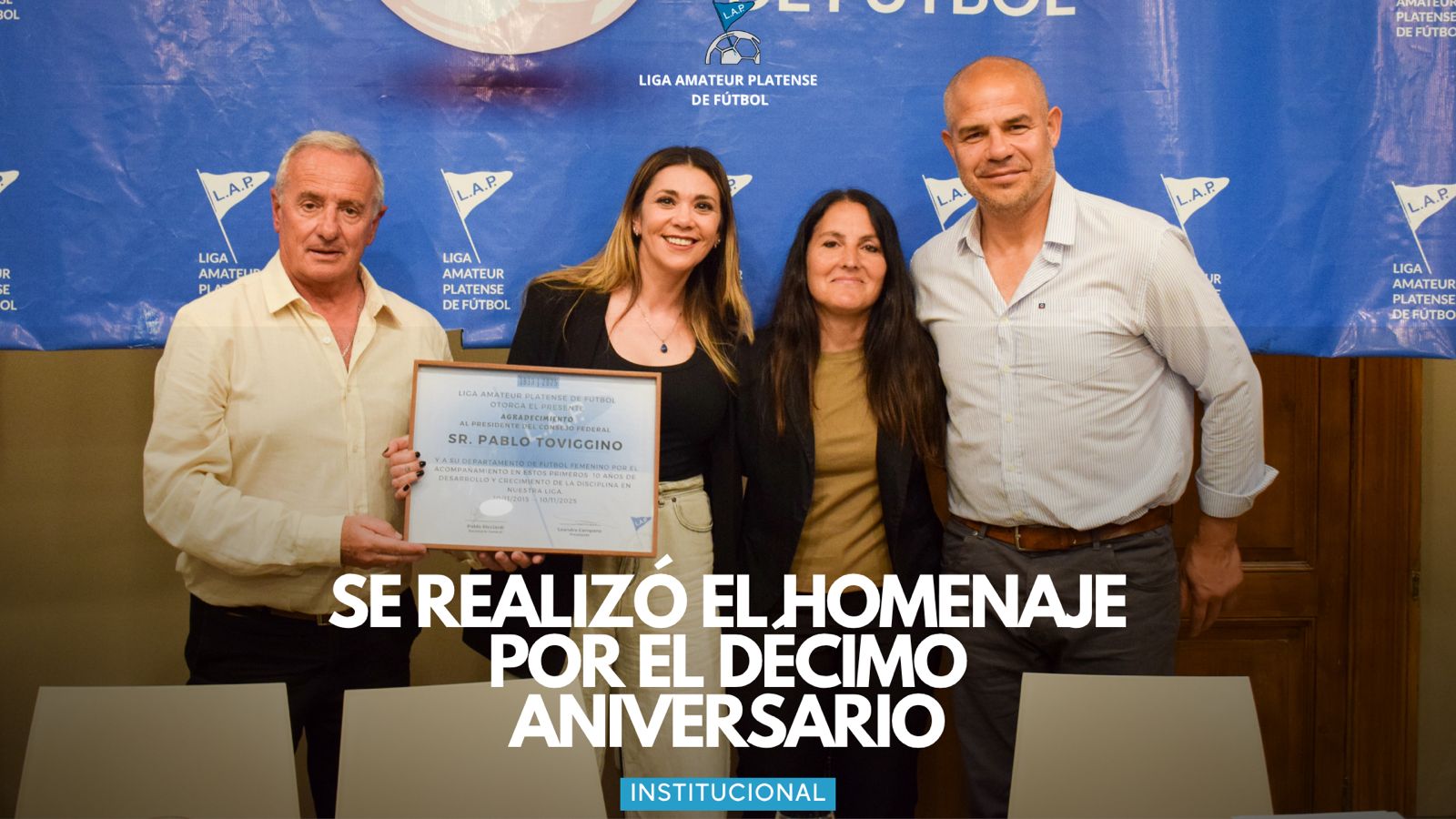 #Institucional | SE REALIZÓ EL EVENTO POR EL DÉCIMO ANIVERSARIO