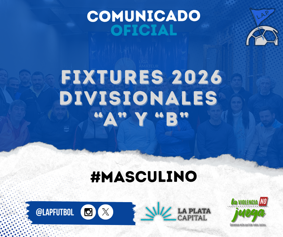 Institucional | FIXTURES 2026 DIVISIONALES A Y B
