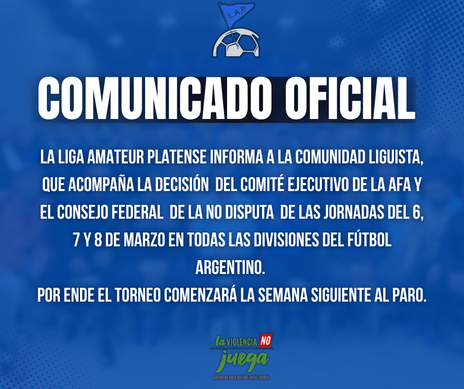 COMUNICADO OFICIAL: PARO DEL 6, 7 Y 8 DE MARZO