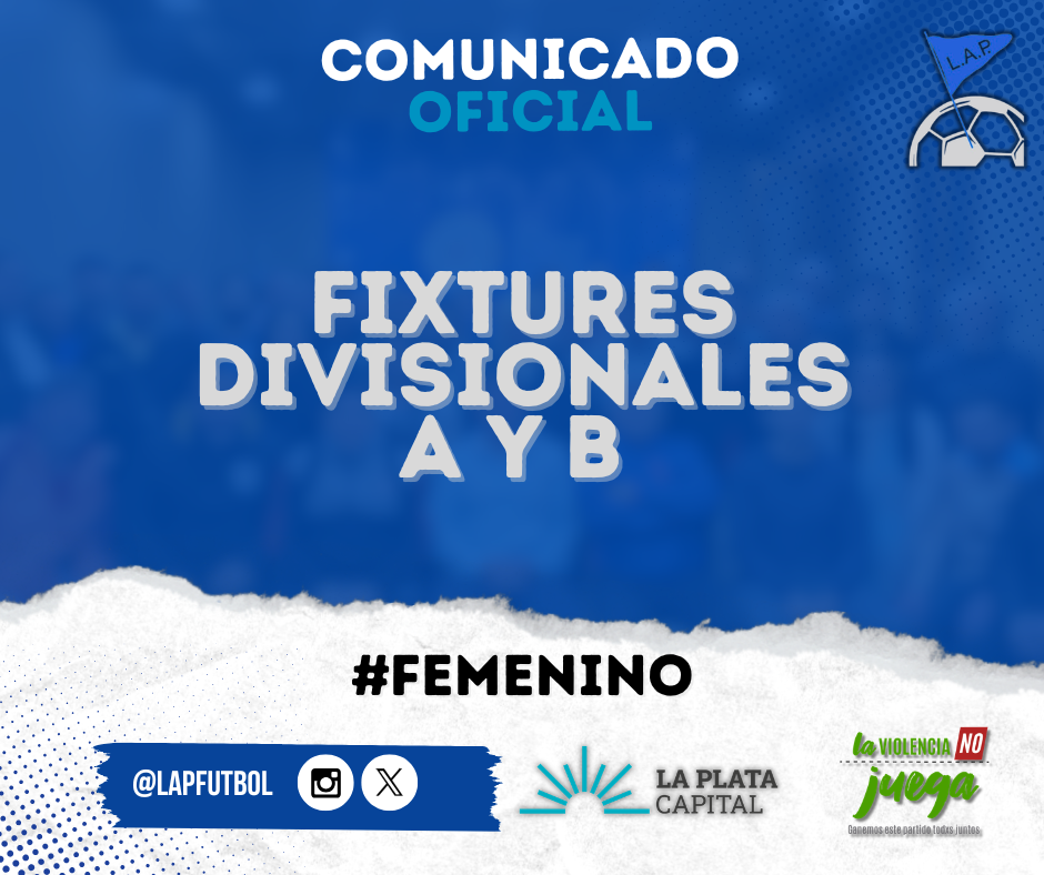 #Institucional | FIXTURES 2026 DIVISIONALES A Y B