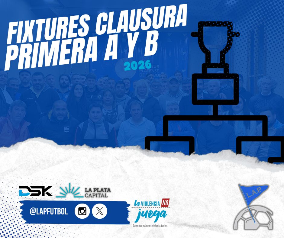 #Institucional | FIXTURES CLAUSURA 2026 DIVISIONALES A Y B