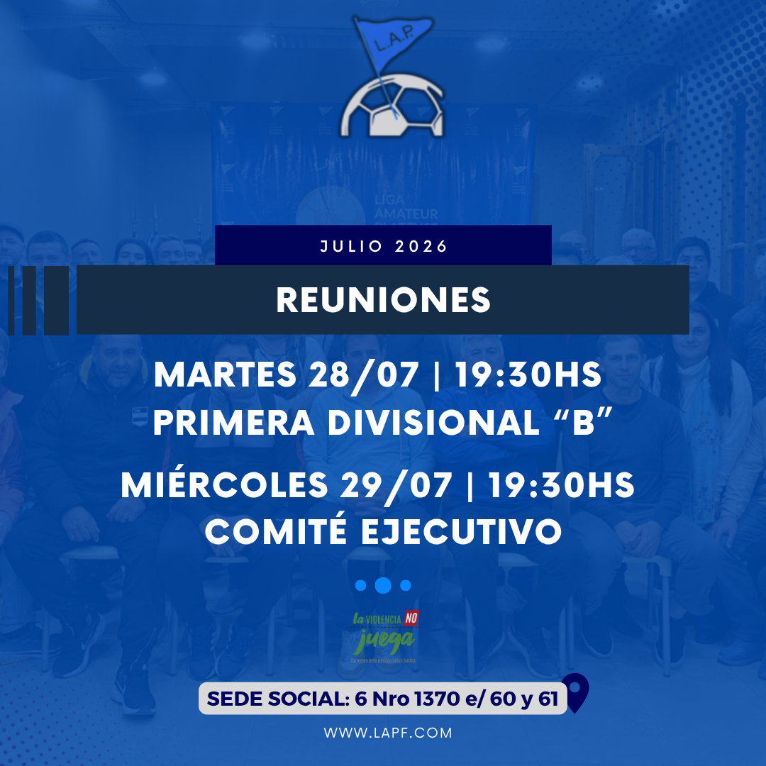 CONVOCATORIA COMITÉ EJECUTIVO – JULIO 2026