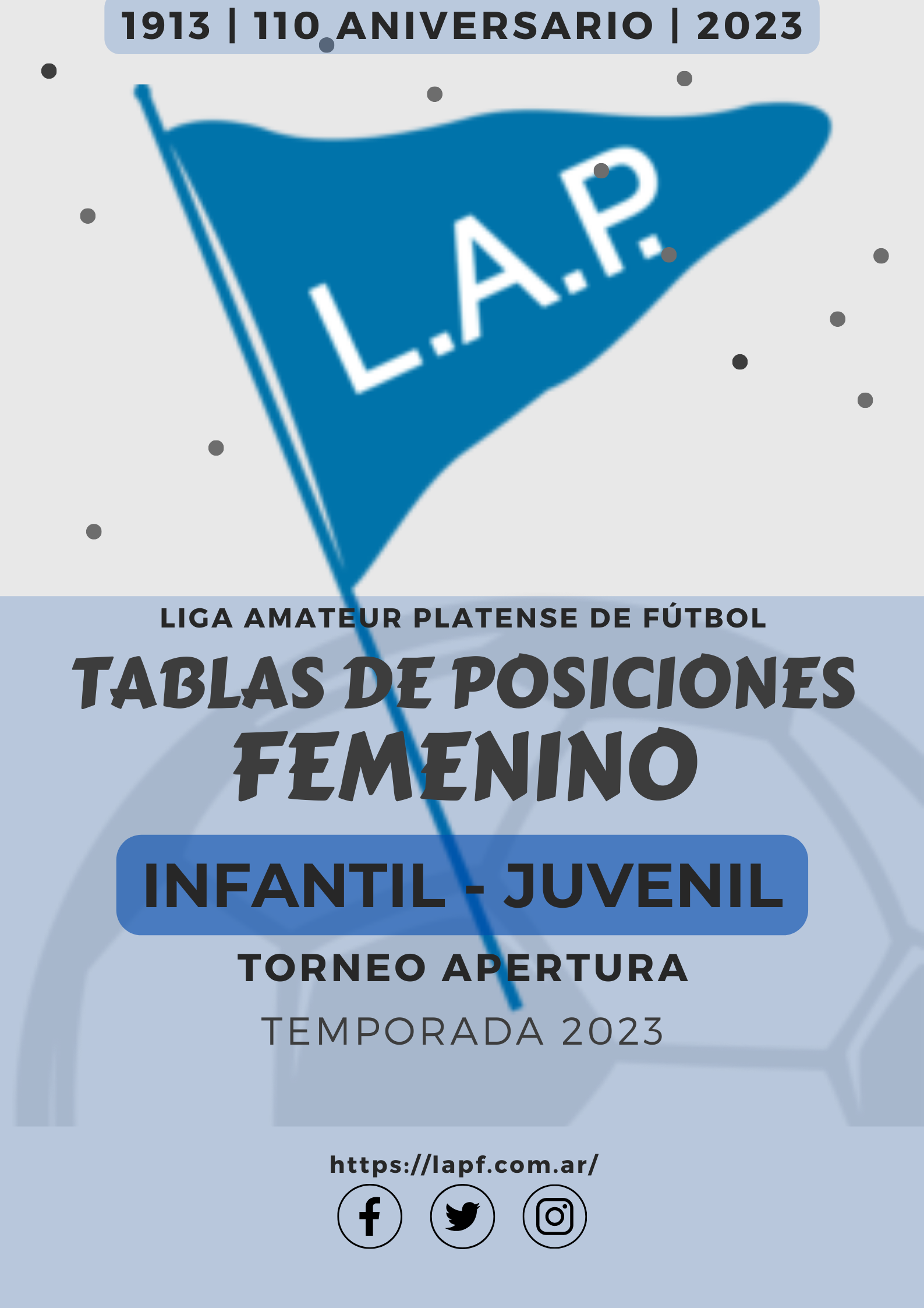 POSICIONES INFANTO-JUVENIL FEMENINO – T. APERTURA FECHA 6
